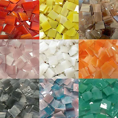 1/2  Mosaic Tiles Stained Glass Mosaic Tiles - Available In Variety Colors  • $7.30