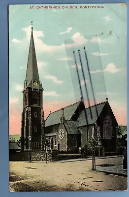 £1.79 • Buy 1909 Postcard St Catherines Church Pontypridd Glamorgan Nr Caerphilly Abercynon