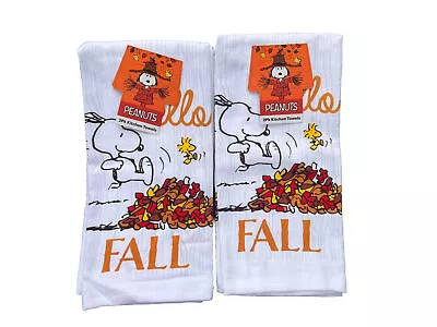 Peanuts Snoopy Hello Fall 2pk Kitchen Towels 2 Sets  • $14