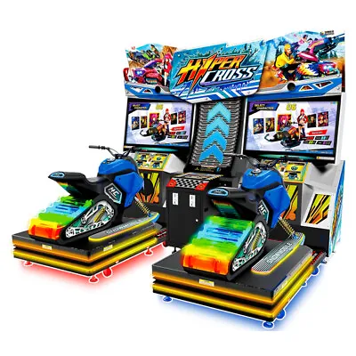 Sega Hyper Cross Snowmobile Motion Arcade Racing Game - 2 Player • $34999