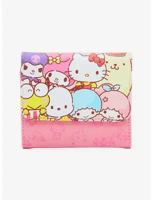 Loungefly Sanrio Hello Kitty & Friends Pink Mini Flap Wallet/Purse - New With T • $44.95