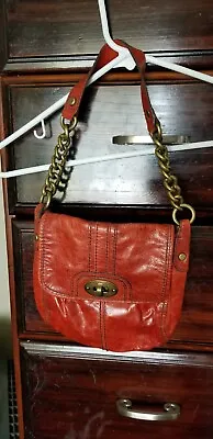 $65 • Buy Fossil Maddox Long Live Vintage Leather Shoulder Bag With Flap / Purse