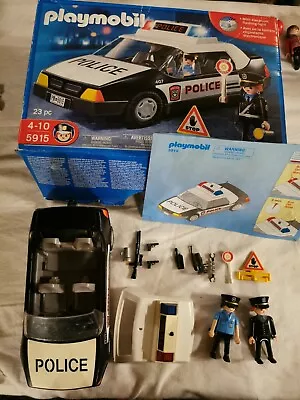 £10.99 • Buy Playmobil 5915 Policeman Motor Car Gun Handcuffs With Box And Instructions 