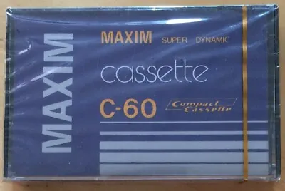 Maxim Super Dynamic C60 Vintage Cassette Tape New And Sealed • £2.50