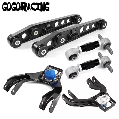 Billet Front Rear Upper Control Arm + Rear Camber Kit For 92-95 Honda Civic EG • $188.99