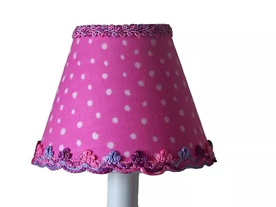 Pink & Purple Spot Chandelier Shades 5  Mini Lamp Sconce Shade Girl's Party • $5