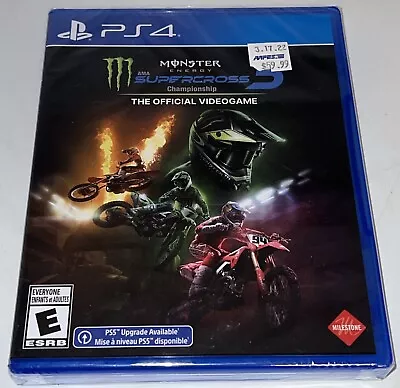 AMA Monster Energy Supercross 5 The Official Videogame Sony PS4 NEW/ SEALED • $17.99