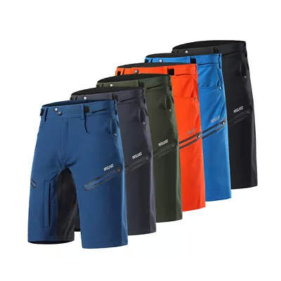 Men's Cycling Shorts Loose Fit MTB Bike Shorts Bicycle Pocket Short Pants • $27.99