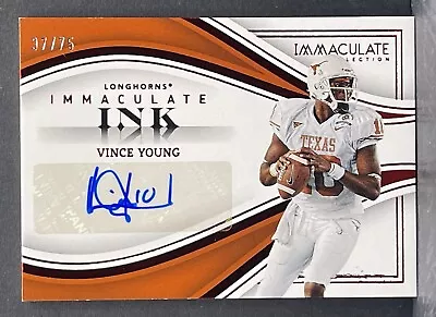 2023 Panini Immaculate Collegiate Vince Young Immaculate Ink Ruby Auto /75 II-VY • $49.99
