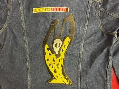 NWT Levis Denim Jacket Rolling Stones 90s Voodoo Lounge 1990s  Size44 XL Vintage • $256