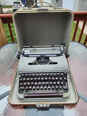 Vintage Olympia Werke AG Wilhelmshaven Typewriter Manual W. Germany W/ Case • $149.99