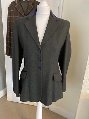 Stunning Wool TAGG 34”Green Tweed Hacking Jacket Immaculate Condition • £60