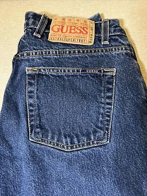 Vintage Guess Bootleg Low Waist Womens Jeans Pants Size 28 X 31 Rigid • $16.79