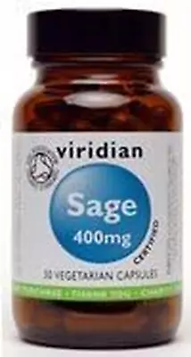 Organic Sage 400Mg: 90 Veg Caps • £26.56