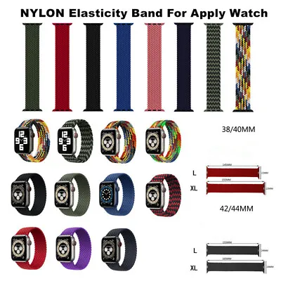 $6.60 • Buy Apple Watch Woven Band Strap Bracelet Nylon Elasticity For All Series 7/SE/6/5/4