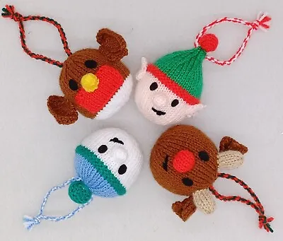 KNITTING PATTERN 🎄 Christmas DK Bauble Ornament Hanging Decoration Charity EASY • £1.99