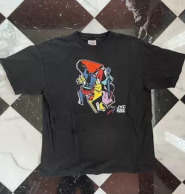 Vintage 90s JVC Jazz Festival New York Single Stitch XL Double Sided Rap T Color • $34.99