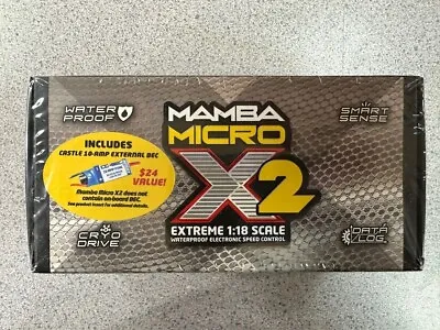 Castle Creations Mamba Micro X2 Waterproof 1/18 Scale Brushless ESC 010-0169-00 • $89.95