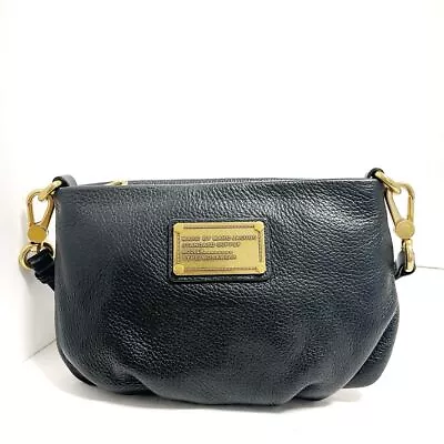 [Japan Used Bag] Used Marc By Jacobs Classic Q Percy Shoulder Bag Mini Black Lea • $142.14