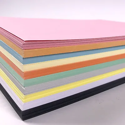 A5 Pastel Colour Card Pack 200 Sheet Card Multi Pack 10 Colours Mixed Pastel  • £10.49