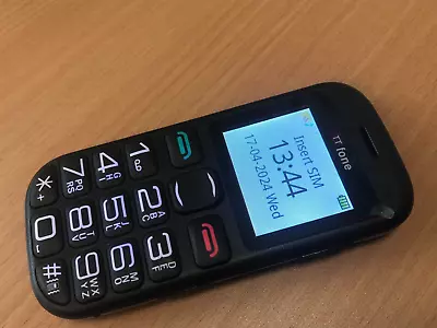 TTfone TT850 - Black (Unlocked) Mobile Phone BIG BUTTON SIMPLE - Fully Working • £14.99