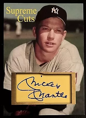 Mickey Mantle 2020 Supreme Cuts Sample Card New York Yankees MLB HOF • $4.99