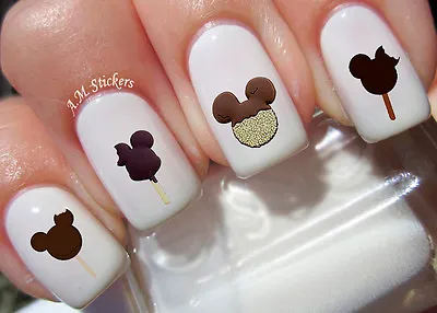 Mickey Ice Cream Nail Art Stickers Transfers Decals Set Of 53 - A1230 • $4.50