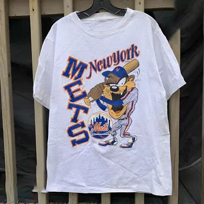 Vintage New York Mets Looney Tunes Taz Shirt MLB Baseball Shirt Unisex • $23.99