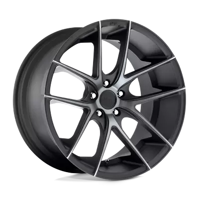 Niche Targa Black Machined Face Double Dark Tint 17x8 5x114.3 Wheel Single Rim • $233