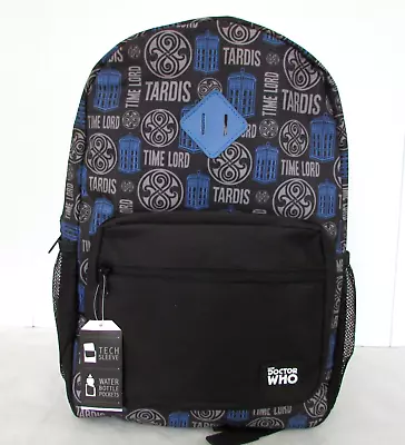 Doctor Who Tardis Backpack School Travel Bag Large Bioworld NWT • £38.52