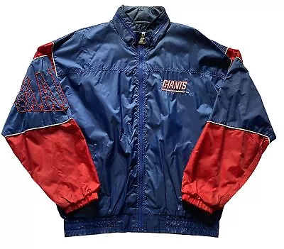 Vintage New York Giants Starter Jacket Mens Large Lightweight Nylon 90s • $49.99