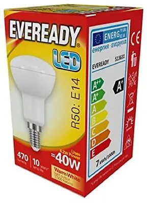 10 XLED  R50 40WATT  E14 SES REFLECTOR SPOT LIGHT SCREW BULB  WARM WHITE 470Lumn • £11.97