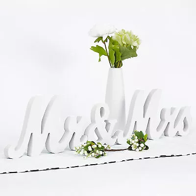 Time To Sparkle MR & MRS Sign Wedding Decorations Top Table Centerpiece Decor • £9.59