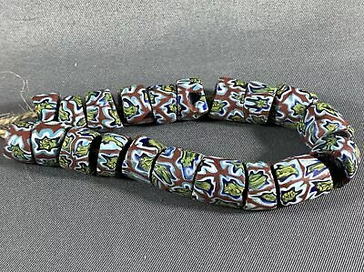 20 Vintage Millefiori Venetian Trade Beads Glass Africa Matched • $39.99