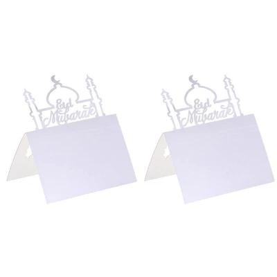 £10.24 • Buy 50 Pcs Birthday Decorations Blank Place Cards Eid Al Table