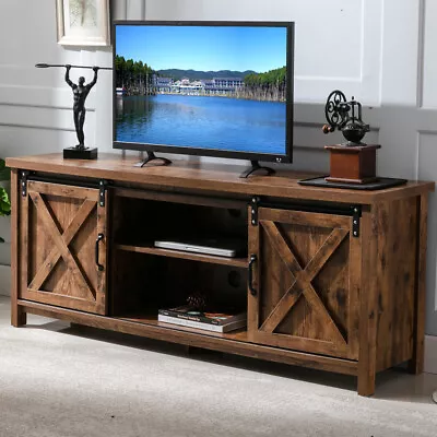 $169.99 • Buy Farmhouse TV Stand Media Console Table Entertainment Center For TVs Up To 65''