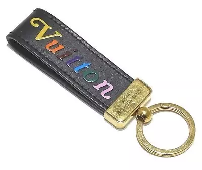 LOUIS VUITTON M63746 Porto Cre Dragonne Key Ring Bag Charm Chain Holder Gold • $167.98