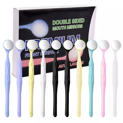 10PCS Dental Double Sided Anti-fog Mouth Mirror Oral Mirrors DL • $12.99