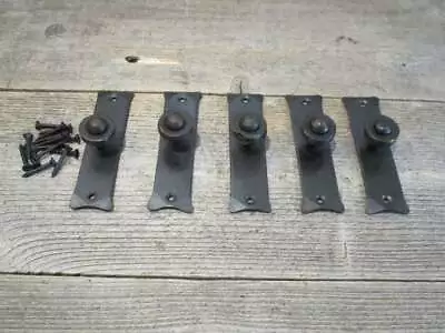 $16.99 • Buy 5 Hand Forged Iron Pulls 4 1/8  Long Cabinet Handles Bin Door Gate Crafts