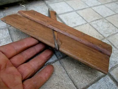 $48.80 • Buy Vintage Wood French Plane Plow Sash Half Cane Shape Fillister Goldenberg Blade
