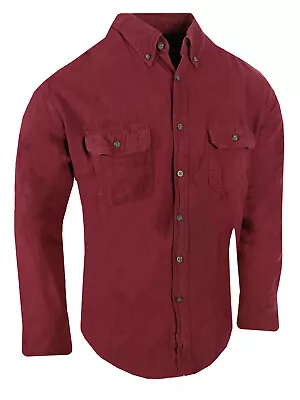 Chamois Shirt Mens Flannel HEAVYWEIGHT Rugged Washed Workwear Assorted Pockets • $22.95