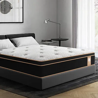 14 Inch Gel Infused Memory Foam Queen Size Mattress  Hybrid Pocket Coils Bed US • $479.99
