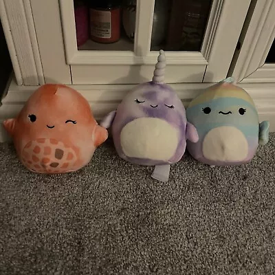 Squishmallow 5  From Sealife Squad Costco Box - Lot Of 3 Livvy Fabiola & Nabila • $15