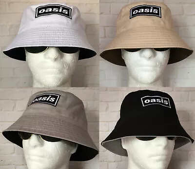 £12.95 • Buy Oasis Embroidered Reni Bucket Hat Uni Student City Of Manchester Sun Fishing
