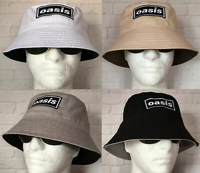 Oasis Embroidered Reni Bucket Hat Uni Student City Of Manchester Sun Fishing • £12.95