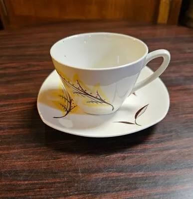 Midwinter Falling Leaves Coffee Cup And Saucer Jessie Tait • £6