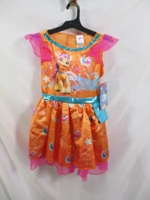 Sunny Starscout Costume Girls 7-8 Medium My Little Pony Halloween Dress Orange • $24.99