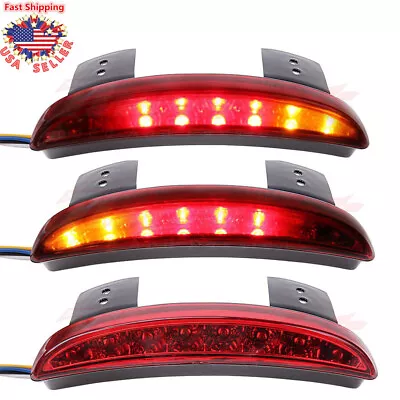 Motorcycle Fender Turn Signal Rear Brake LED Tail Light For Harley Street Bob US • $14.05