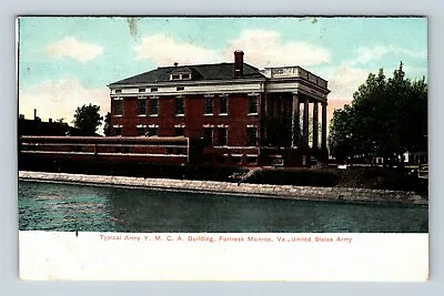 Fort Monroe VA US Army YMCA Building Hampton Stone Bank Virginia Old Postcard • $7.99