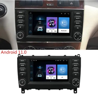 7  Android 11.0 Stereo Radio GPS For 2004-2006 Mercedes W203 C230 C280 C320 C350 • $161.81